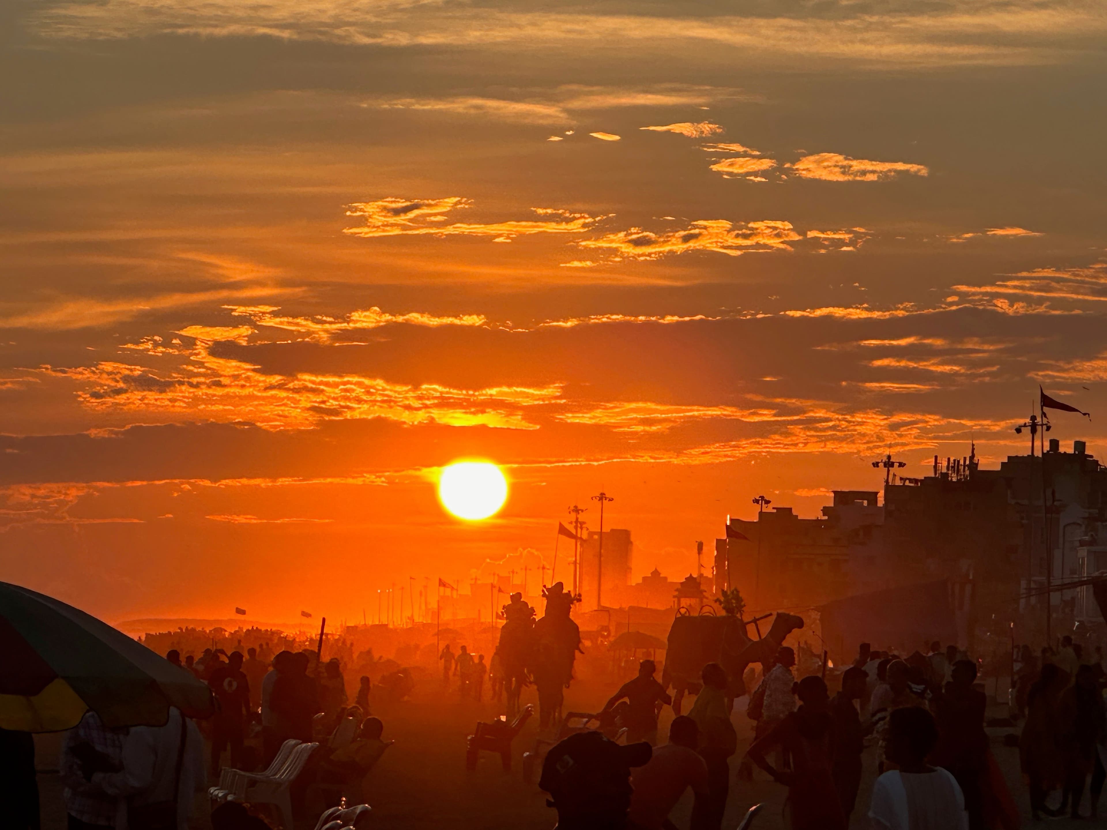 Sunset at Puri Sea Beach