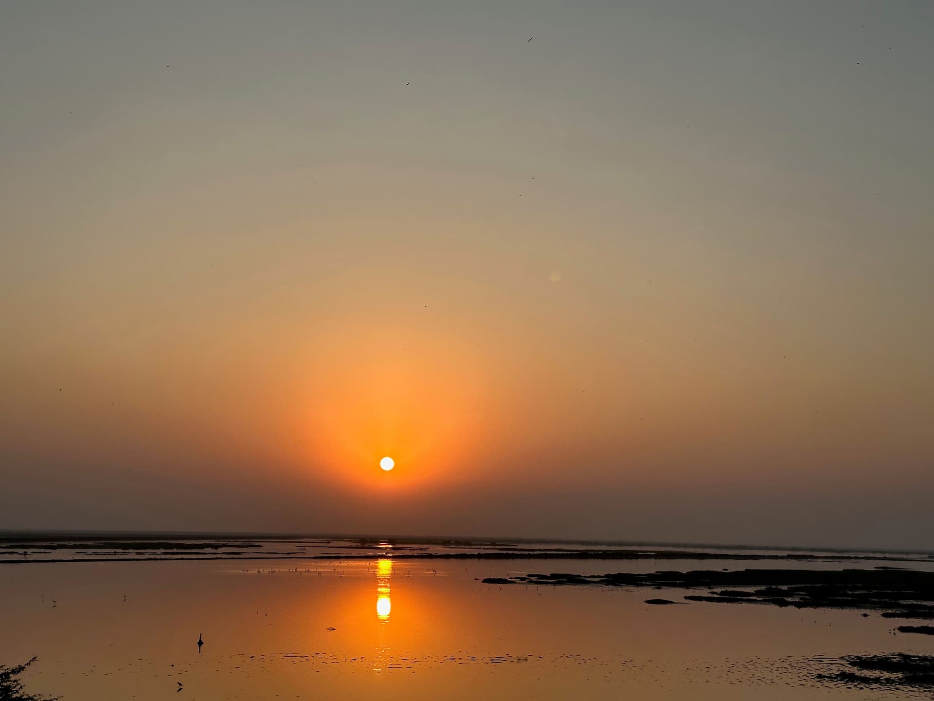 Sunset Over Still Waters